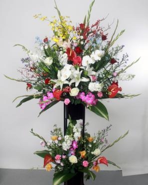 墨田区両国にお祝いのスタンド花をお届けしました。｜「花恭」　（東京都台東区の花キューピット加盟店 花屋）のブログ