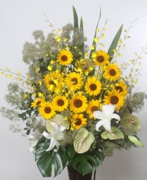 港区芝のJTBにお祝いの胡蝶蘭・スタンド花をお届けしました。｜「花恭」　（東京都台東区の花キューピット加盟店 花屋）のブログ