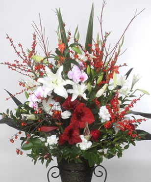 中央区　人形町のお店にスタンド花をお届けしました。｜「花恭」　（東京都台東区の花キューピット加盟店 花屋）のブログ